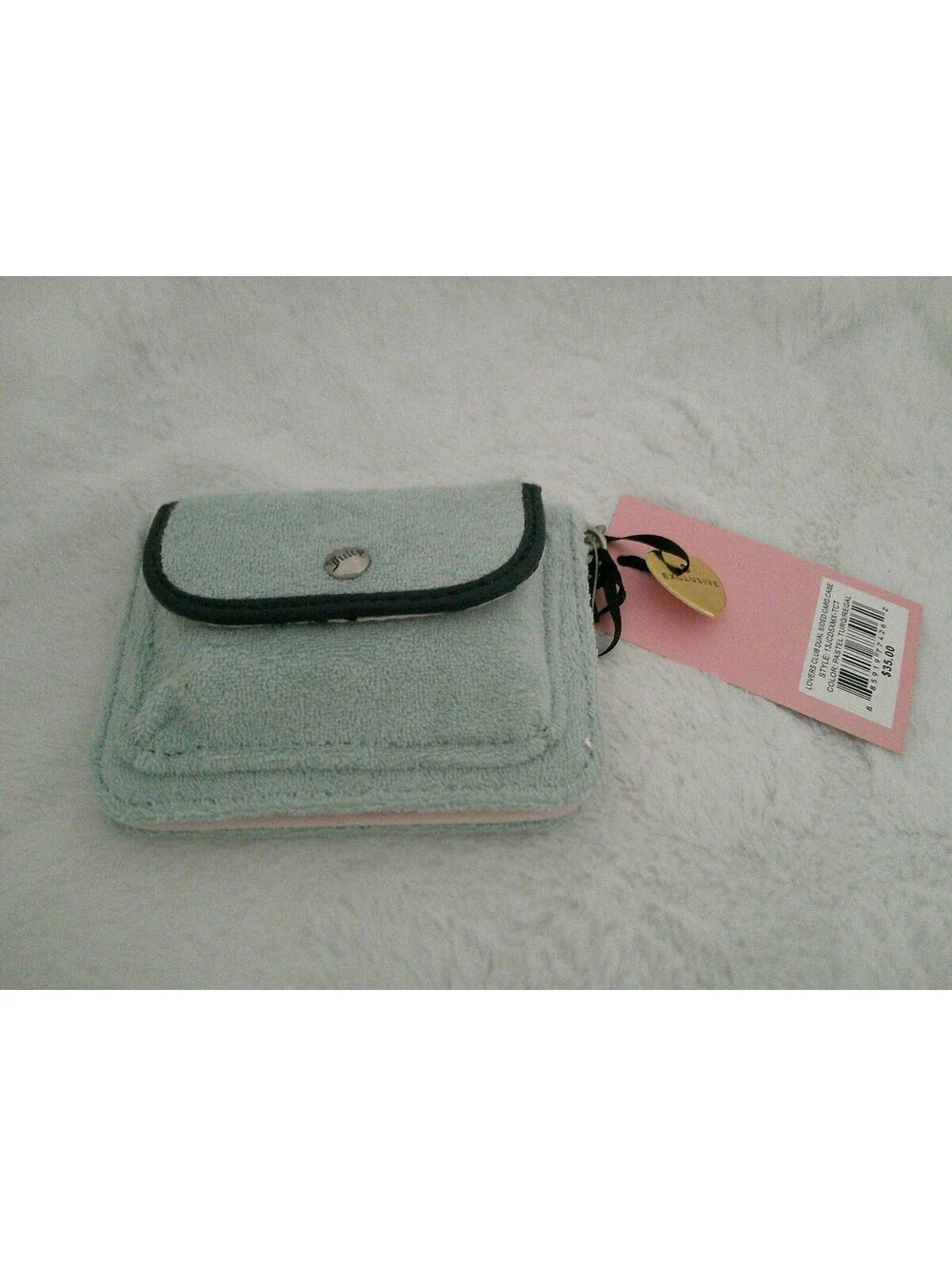Juicy Couture Terry Cloth Wallet with Keychain Charm